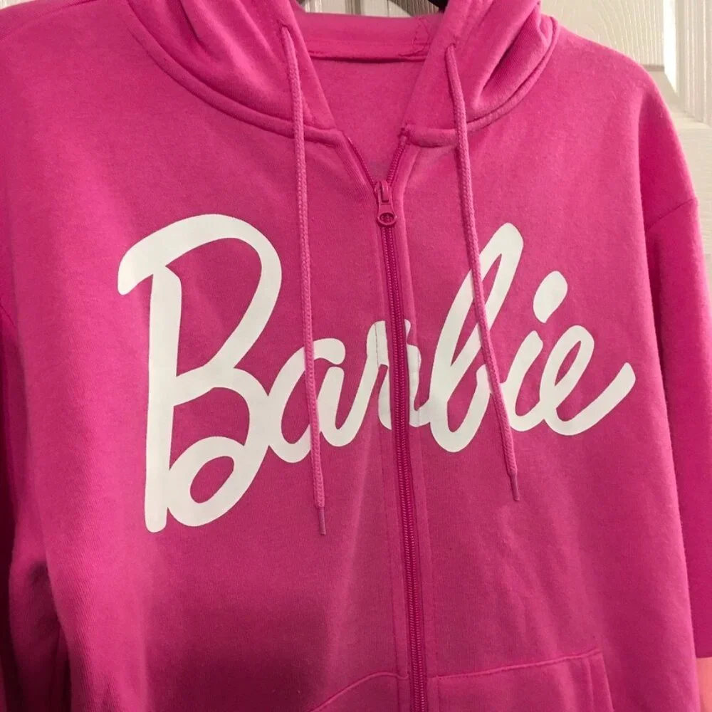Barbie Zipper Hooded Jacket Women's Small - Picture 2 of 7